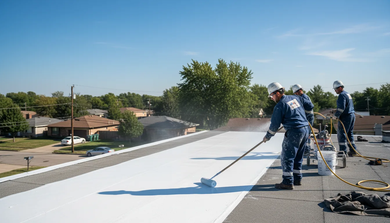 Commercial roof coating in Fort Madison, IA near me